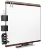 A Picture of product QRT-TE547MP2 Quartet® Prestige 2 Connects™ Total Erase® Whiteboard,  72 x 48, Mahogany Color Frame