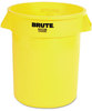 A Picture of product RCP-2610GRA Rubbermaid® Commercial Round Brute® Container,  Plastic, 10 gal, Gray