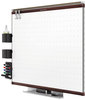 A Picture of product QRT-TE547MP2 Quartet® Prestige 2 Connects™ Total Erase® Whiteboard,  72 x 48, Mahogany Color Frame