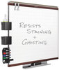 A Picture of product QRT-TE547MP2 Quartet® Prestige 2 Connects™ Total Erase® Whiteboard,  72 x 48, Mahogany Color Frame