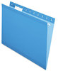 A Picture of product PFX-415215BLU Pendaflex® Colored Reinforced Hanging Folders Letter Size, 1/5-Cut Tabs, Blue, 25/Box