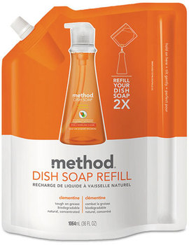 Method® Dish Pump Refill,  Clementine Scent, 36 oz Pouch