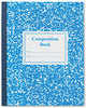 A Picture of product ROA-77921 Roaring Spring® Grade School Ruled Composition Book,  9-3/4 x 7-3/4, Blue Cover, 50 Pages