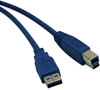 A Picture of product TRP-U322010 Tripp Lite USB 3.0 Superspeed Cable,  A/B, 10 ft., Blue