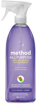 Method® All Surface Cleaner,  French Lavender, 28 oz Bottle, 8/Carton