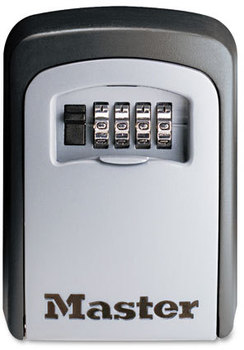 Master Lock® Wall Mounted Select Access™ Key Storage Lock,  3 7/8w x 1 1/2d x 4 5/8h, Black/Silver