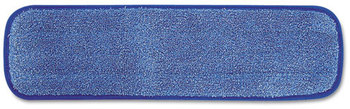 Rubbermaid® Commercial 18" Wet Mopping Pad,  Split Nylon/Polyester Blend, 18", Blue, 12/Carton