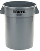 A Picture of product RCP-263200GY Rubbermaid® Commercial Round Brute® Container,  Plastic, 32 gal, Gray