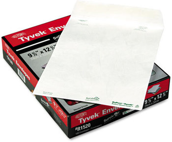 Survivor® Catalog Mailers Made with Tyvek®,  Side Seam, 9 1/2 x 12 1/2, White, 100/Box