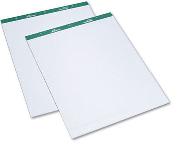 Ampad® Flip Charts,  1" Quadrille, 27 x 34, White, 50 Sheets, 2/Pack