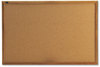 A Picture of product QRT-303 Quartet® Cork Bulletin Board,  36 x 24, Oak Finish Frame