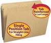 A Picture of product SMD-15710 Smead™ Heavyweight Kraft File Folder Straight Tabs, Legal Size, 0.75" Expansion, 11-pt Brown, 100/Box