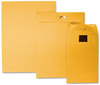 A Picture of product QUA-43468 Quality Park™ Postage Saving ClearClasp® Kraft Envelope,  6 x 9, Brown Kraft, 100/Box