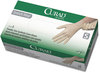 A Picture of product MII-6CUR9224 Curad® Powder-Free Stretch-Vinyl Exam Gloves. Size Small. Cream. 150/box.