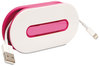 A Picture of product PRB-WID34MCPK Dotz™ WrapID Cord Wrap,  with Identifier, Pink