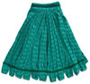 A Picture of product 966-647 Rubbermaid Web Foot® Microfiber Tube Mops with 5 inch Mesh Headbands. Medium. Green. 6/case.