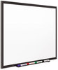 A Picture of product QRT-2543B Quartet® Classic Series Porcelain Magnetic Dry Erase Board,  36 x 24, Black Aluminum Frame