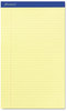 A Picture of product TOP-20230 Ampad® Perforated Writing Pads,  8 1/2 x 14, Canary, 50 Sheets, Dozen