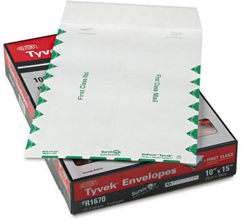 Survivor® Catalog Mailers Made with Tyvek®,  Side Seam, 10 x 15, White, 100/Box