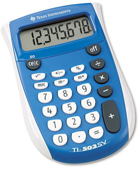 Texas Instruments TI-503SV Pocket Calculator,  8-Digit LCD