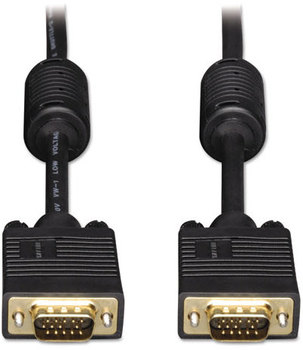 Tripp Lite VGA Coax Monitor Cables,  6 ft, Black, HD15 Male; HD15 Male