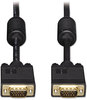 A Picture of product TRP-P502006 Tripp Lite VGA Coax Monitor Cables,  6 ft, Black, HD15 Male; HD15 Male