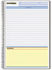 A Picture of product MEA-06096 Cambridge® Wirebound Guided Business Notebook,  QuickNotes, 5 x 8, White, 80 Sheets