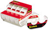 A Picture of product MMM-4184 Scotch® Transparent Tape In Handheld Dispenser 1" Core, 0.75" x 70.83 ft, 4/Pack