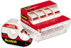 A Picture of product MMM-4184 Scotch® Transparent Tape In Handheld Dispenser 1" Core, 0.75" x 70.83 ft, 4/Pack