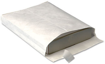 Survivor® Open End Expansion Mailers Made with Tyvek®,  10 x 13 x 1 1/2, White, 18lb, 100/Carton