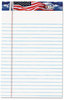 A Picture of product TOP-75101 TOPS™ American Pride™ Writing Pad,  Narrow, 5 x 8, White, 50 Sheets, Dozen