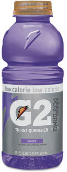 Gatorade® G2® Perform 02 Low-Calorie Thirst Quencher,  Grape, 20 oz Bottle, 24/Carton