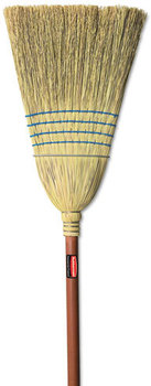 Rubbermaid® Commercial Corn-Fill Broom,  38-in Handle, Blue