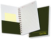 A Picture of product TOP-20801 Ampad® Gold Fibre® Personal Notebooks,  College/Medium, 5 x 7, Classic Green, 100 Sheets