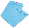 A Picture of product QUA-63577 Quality Park™ Colored Paper String & Button Interoffice Envelope,  10 x 13, Blue,100/Box