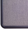 A Picture of product QRT-7693BE Quartet® Contour® Fabric Bulletin Board,  36 x 24, Light Blue, Plastic Navy Blue Frame