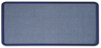 Quartet® Contour® Fabric Bulletin Board,  36 x 24, Light Blue, Plastic Navy Blue Frame