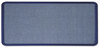 A Picture of product QRT-7693BE Quartet® Contour® Fabric Bulletin Board,  36 x 24, Light Blue, Plastic Navy Blue Frame
