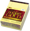 A Picture of product TOP-63950 TOPS™ Docket™ Ruled Perforated Pads,  8 1/2 x 11 3/4, Canary, 50 Sheets, Dozen