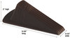 A Picture of product MAS-00964 Master Caster® Giant Foot® Doorstop,  No-Slip Rubber Wedge, 3-1/2w x 6-3/4d x 2h, Brown