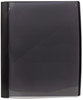 A Picture of product SMD-86010 Smead™ Clear Front Poly Report Cover with Fasteners Double-Prong Fastener, 0.5" Capacity, 8.5 x 11, Clear/Black, 5/Pack