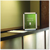 A Picture of product QRT-CF8511 Quartet® Clip-Frame Aluminum Sign Holder,  8 1/2 x 11, Silvertone Frame