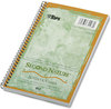 A Picture of product TOP-74108 TOPS™ Second Nature® Single Subject Wirebound Notebooks,  Narrow, 5 x 8, White, 80 Sheets