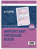 A Picture of product TOP-4005 TOPS™ Telephone Message Book with Fax/Mobile Section,  Fax/Mobile Section, 5 1/2 x 3 3/16, Two-Part, 200/Book