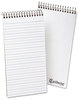 A Picture of product TOP-25281 Ampad® Earthwise® Recycled Reporter's Notebook,  Pitman Rule, 4 x 8, White, 70 Sheets