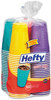 A Picture of product RFP-C21637 Hefty® Easy Grip® Disposable Plastic Party Cups,  16 oz, Assorted, 100/Pack