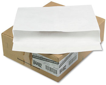 Survivor® Open Side Expansion Mailers Made with Tyvek®,  12 x 16 x 2, White, 18lb, 100/Carton