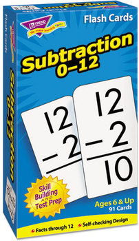 TREND® Skill Drill Flash Cards,  3 x 6, Subtraction