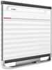 A Picture of product QRT-PP32P2 Quartet® Prestige 2 Connects™ Magnetic Total Erase® Project Planner,  36 x 24, Graphite Frame