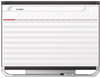 A Picture of product QRT-PP32P2 Quartet® Prestige 2 Connects™ Magnetic Total Erase® Project Planner,  36 x 24, Graphite Frame